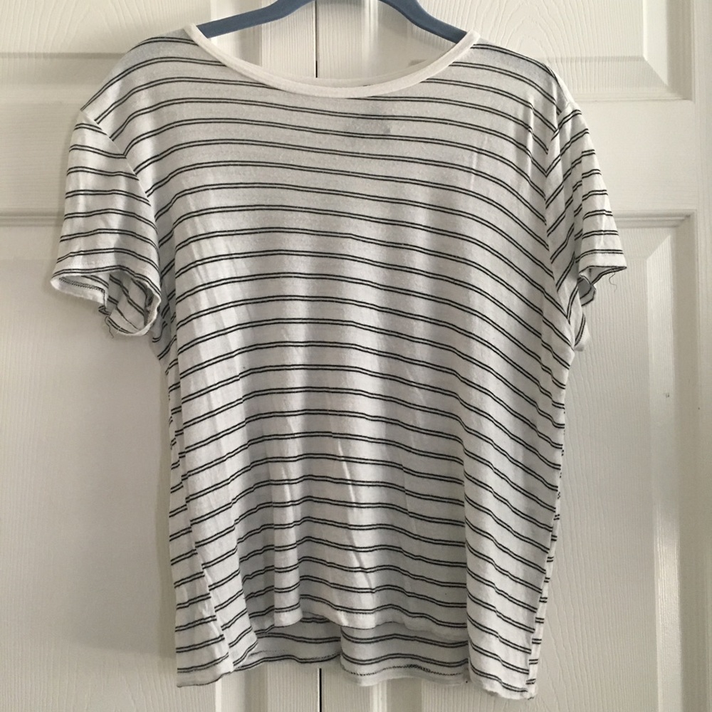 Black and white striped shirt